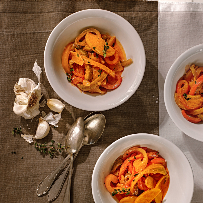 Peperoni-Apfel-Gulasch